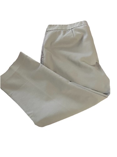 Vince Camuto Womens Pants Size 12 Gray Flat Front Mid-Rise Front Pockets