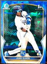 2023 Bowman Chrome Sapphire Prospects #BCP136 Juan Olmos Kansas City Royals