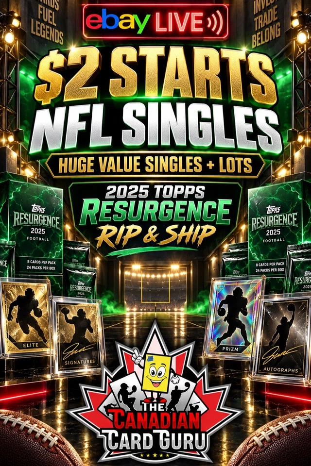 NFL SINGLES/LOTS & RIP N SHIP!  $2 STARTS BEST VALUE! NEXT DAY SHIPPING