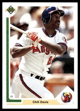 Chili Davis 1991 Upper Deck #339 Angels MLB READ FREE SHIPPING AutographDen