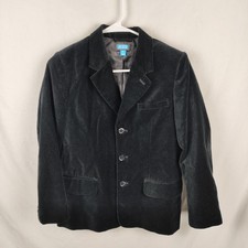 The Children's Place Blazer Boys 12 Black Velvet Tuxedo Jacket Formal Wedding
