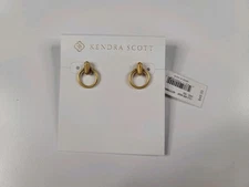 Kendra Scott Lola Mini Hoop Earrings Dark Gold Plated #752 New With Tags *Read*⤵