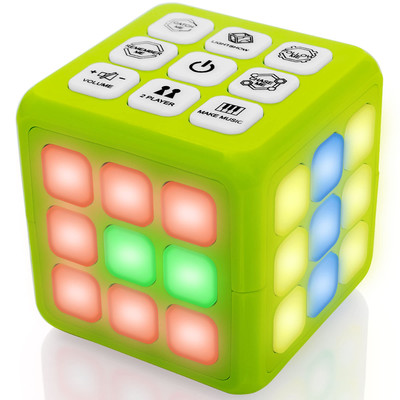 Tevo Cube-it Memoryspiel Flashing Cube Memory & Denkspiel - 7 in 1 Handheld