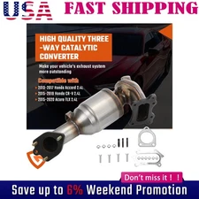 EPA Front Exhaust Catalytic Converter For 2014-2017 Honda Accord 2.4L Direct-Fit