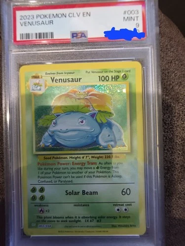2023 Pokemon CLV EN 003 Venusaur - PSA 9