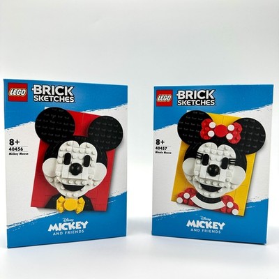 LEGO  Disney Brick Sketches Bundle Mickey Mouse 40456 + Minnie Mouse 40457 OVP