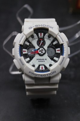 Casio G SHOCK GA 120TR White Tricolor Wristwatch Timepiece 