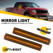 For 2009 2010 Ford 2011-2014 F-150 Amber Side LED Mirror Turn Signal Light Lamp