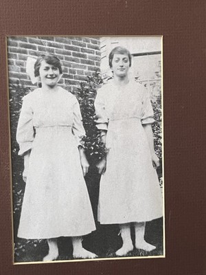 COPY Of Photograph Of  Two Sisters Framed 12 1/2 X 10 1/2