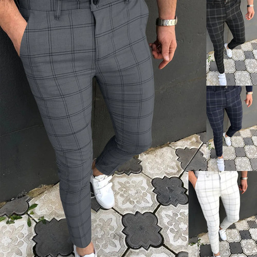 Men Clothing Hot Work Stretch Pants Spring Autumn New Fashion Grey Blue - Picture 10 of 32