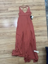 Forever 21 Salmon Maxi Dress With Cutouts Size L