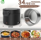 WVJ ELECTRIC LUNCH BOX 1L/34oz 100W PORTABLE FOOD WARMER LEAK-PROOF OPEN BOX NEW — photo 2