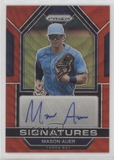 2023 Panini Prizm Signatures Ruby Wave Prizm Mason Auer #SIG-MA Auto 12cn