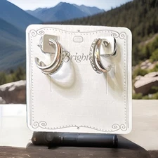 Brighton Earrings NEPTUNE'S RINGS Two Tone Post List $62 NWT