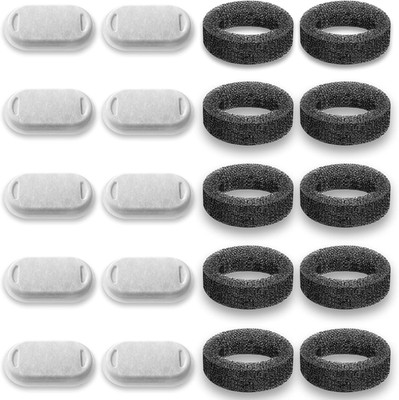 10-Pack Filters, Compatible with TOMXCUTE and SOOFPET 108Oz/3.2L Pet Fountain, S