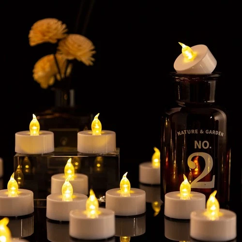 Biyanuo TAT-150 150 Pack Flameless LED Tea Lights Candles Warm Yellow image 2
