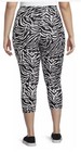 Terra and Sky Black Zebra High Rise Capri Leggings 1X (16W-18W) NWT — photo 2