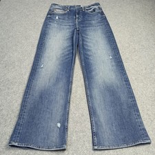 Adriano-Goldschmied AG Womens Wide Leg Jeans Size 28 Blue Baggy New-Alexxis-Wide