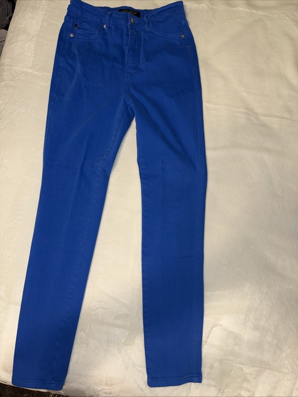 Judy Blue Women Royal Size 7/28 Garment Dyed High Rise Skinny Jeans
