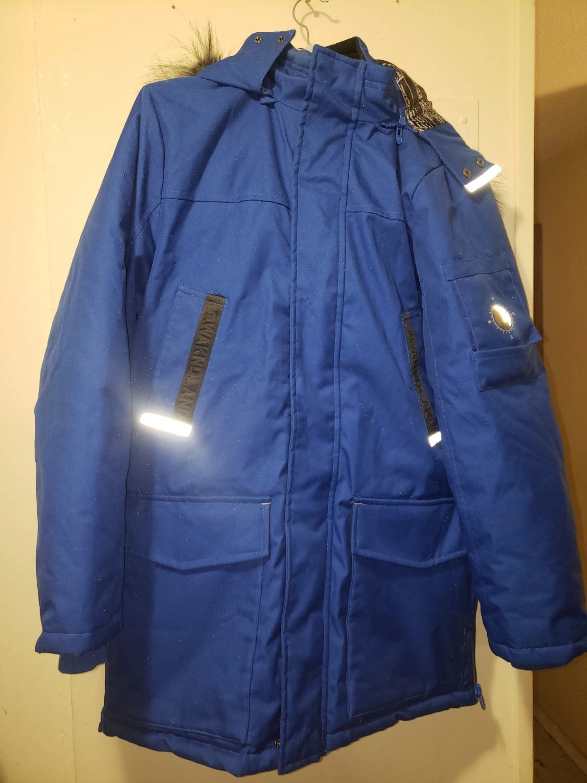 Awakndland Avalanche Parka Arctic Blue Winter Coat Men Large