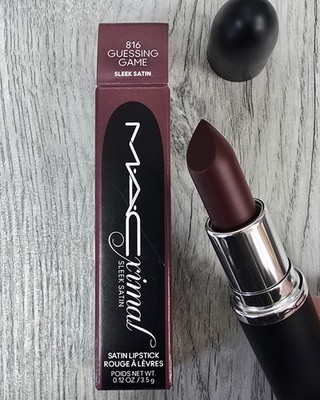 MAC Maximal Sleek Satin Lippenstift | 816 Ratespiel | 3,5g/0,12oz | Neu & Originalverpackt