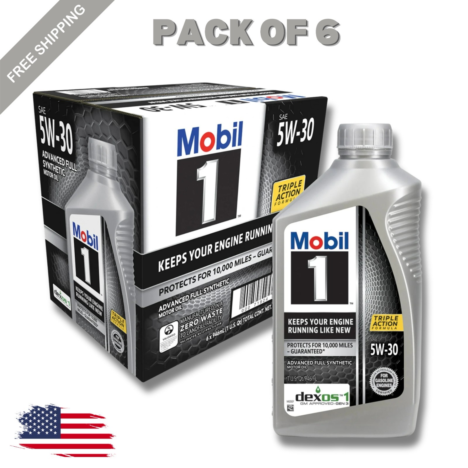 5w-30, 6-pack Of 6 Quarts