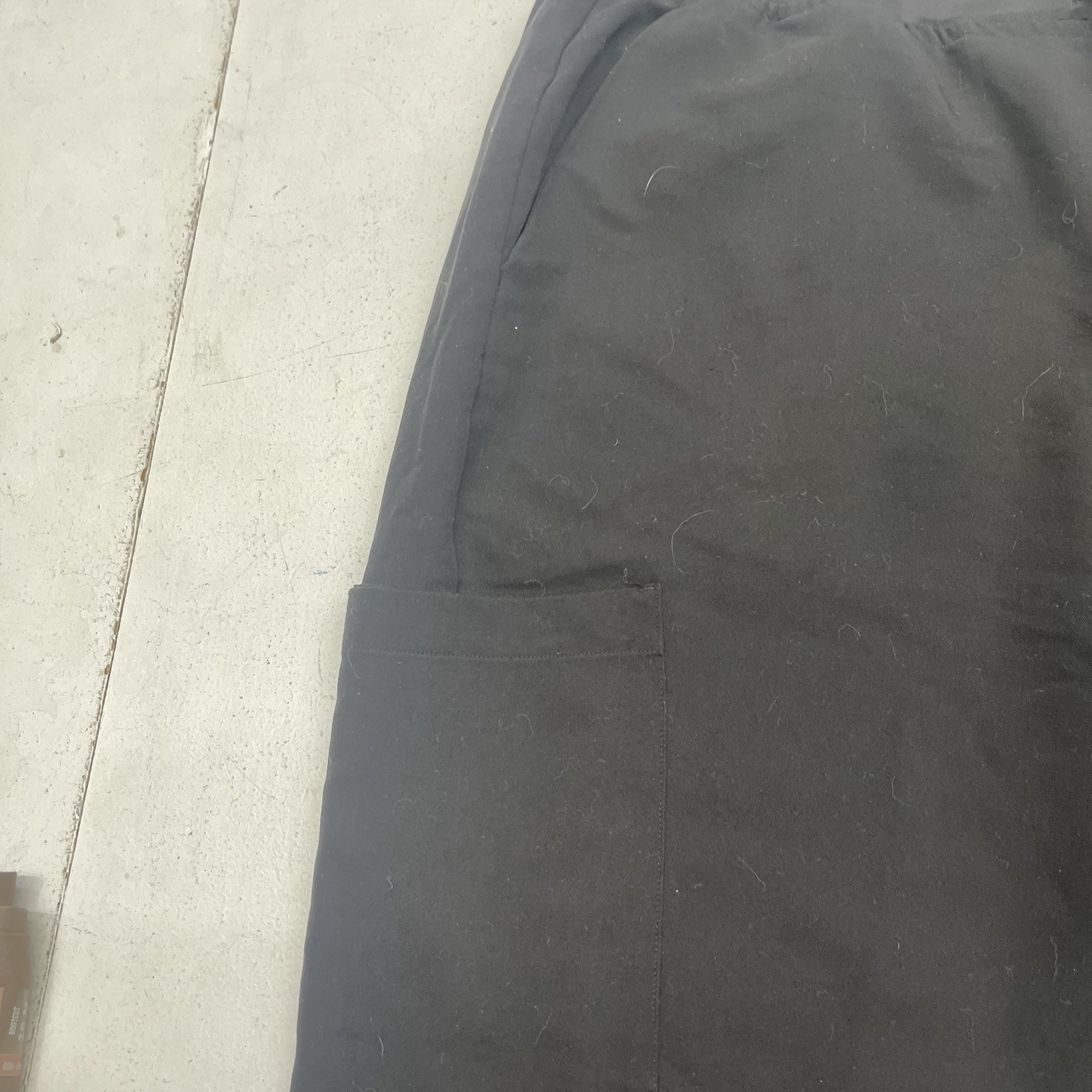 Mandala Solid Black Drawstring Woven Jogger Scrub… - image 2