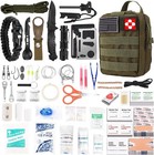 216PCS Survival First Aid Kit Emergency Gear Camping Hiking Hunting Set