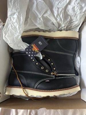 Thorogood Black American Heritage 6  Steel Toe Men's Work Boot, Size 11 