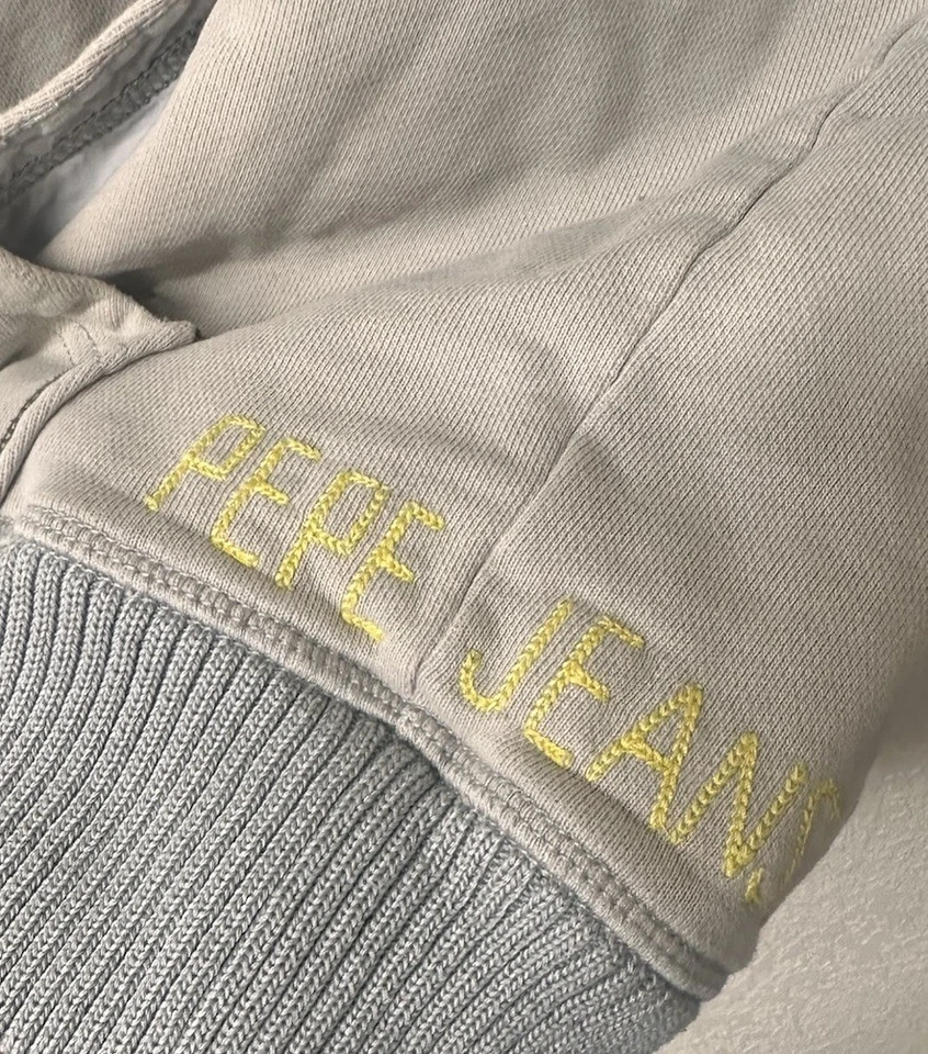 Sudadera con capucha vintage Y2K Pepe Jeans para hombre Whitechapel club de boxeo cremallera talla mediana Foto 3 de 4