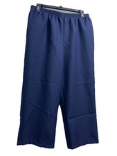 Alfred Dunner Women  s Size 12 Petite Gray Pull-On Pants Straight Side Pockets