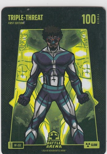 2024 Bo Jackson Battle Arena TCG Alpha Edition Battlefoil Glow Triple-Threat ZR