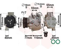 VAN Wezel Kompressor Klimaanlage FüR Honda Civic Viii Hatchback FN FK FD FA