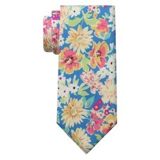 Floral Ties for Men Mens Floral Tie Cotton Neck Tie Skinny Purple Orange Flower