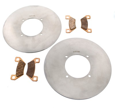 2016 Arctic Cat 700 HDX SE Hunter Edition Front MudRat Brake Rotors & Brake Pads