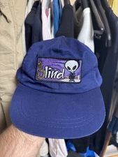 😈Purple BLIND cap SK8 Hook Ups Style Vintage 00s Skatebaording Hat Rare