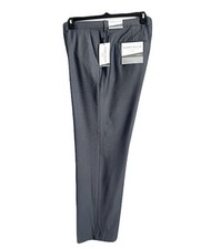 Perry Ellis Portfolio 42x30 Modern Fit Check Dress Pants In Felt Grey