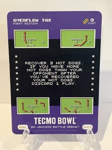 Bo Jackson Battle Arena Tecmo Bowl #PL12 Overflow Tax SSP Play 0 Cost