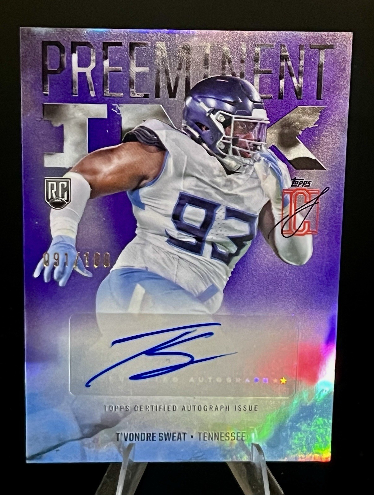 T’VONDRE SWEAT 2024 Topps Signature Class #PI-TS - Preeminent Ink - RC AUTO /100