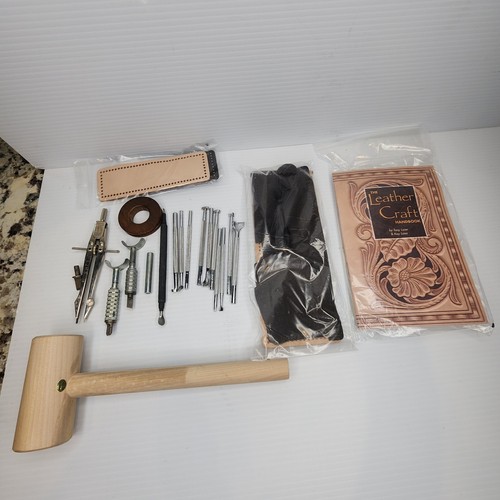 Lot Of Leather Working Tools & Supplies