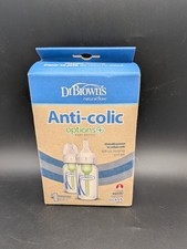 Dr. Brown's Options Glass Anti-Colic Baby Bottle 2 Pack 4 Oz