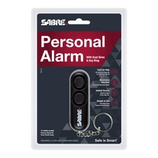 Sabre Black Plastic Personal Security Alarm Clamshell