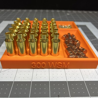 Bullet Reloading Tray 300 WSM RCBS Hornady Dillon Lyman Pocket Tray 50 Rds