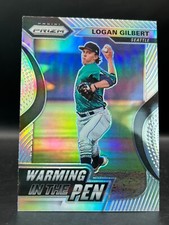 2020 Panini Prizm LOGAN GILBERT Warming in the Pen SILVER PRIZM #12 RC