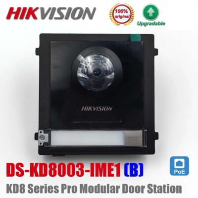 Hikvision DS-KD8003-IME1(B) Fish Eye 2MP HD Camera Modular Video Intercom PoE