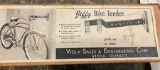 Vtg 50's Jiffy Bike Tender Stand Kickstand Cruiser Balloon tire Bicycle Acc Disp