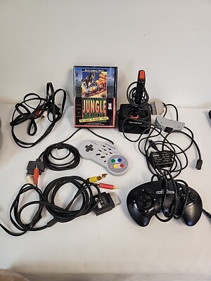 Atari PointMaster Joystick Snes Turbo Controller Asciiware Pad  Sega Genesis Con