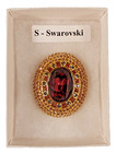 Swarovski Vintage Purple Crystal 1900's Style Brooch/Pin - 2 Inches