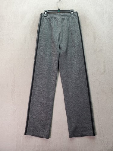 adidas Sweatpants Girls Large Gray Medium Wash Elastic Waist Drawstring Logo - Picture 2 of 6