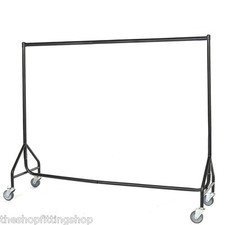 Reinforced 6ft Heavy Duty Clothes Garment Hanging Rail & 4 x 4” Rubber Castors 